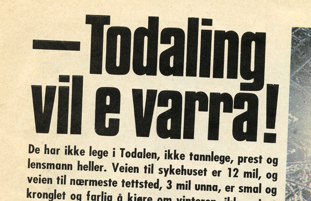 Todalen i A-magasinet – 1981