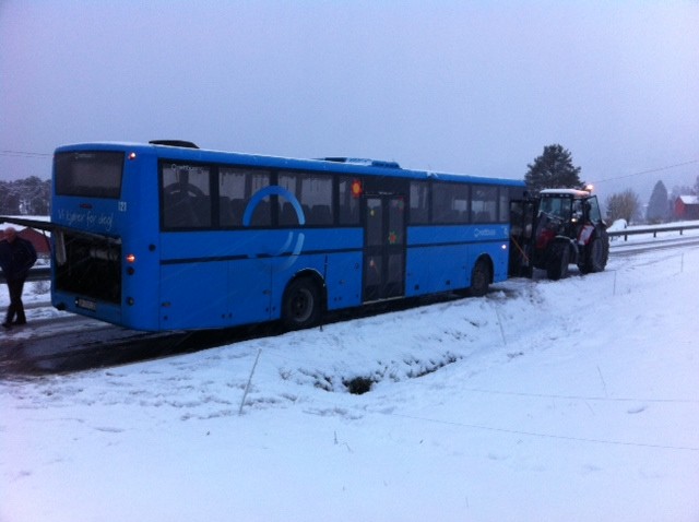 Busshavari på Nordvik