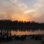 Solnedgang i Chitwan