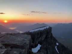 Solnedgang fra Snøfjellet