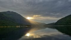 Kveldstemning  på todalsfjorden