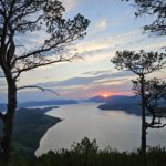 Solnedgang over Kvennafergå
